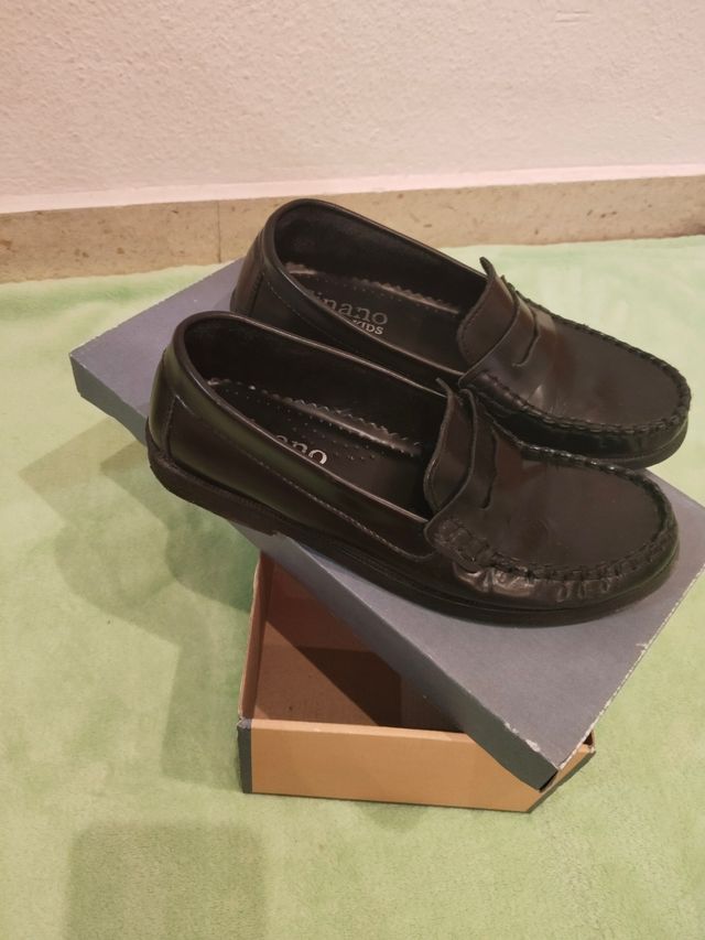 Zapatos colegiales piel niño/a 35