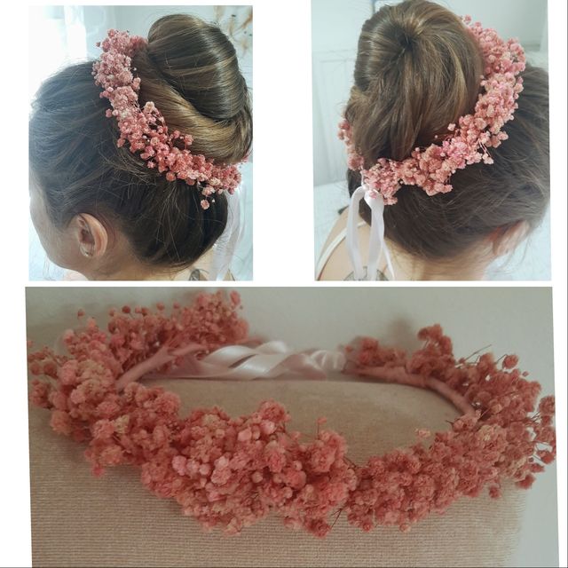 Corona para moño de  Comunión.