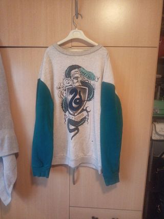 Sudadera Slytherin XS - Gris/Verde