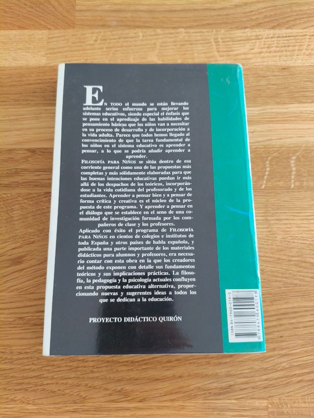 Filosofia En El Aula, La [Paperback] [Jan 01, 2...