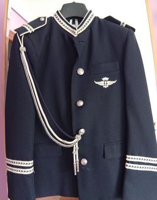 Traje comunión niño azul marino, chaleco corbata