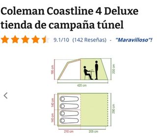 Tienda camping Coastline 4 Deluxe