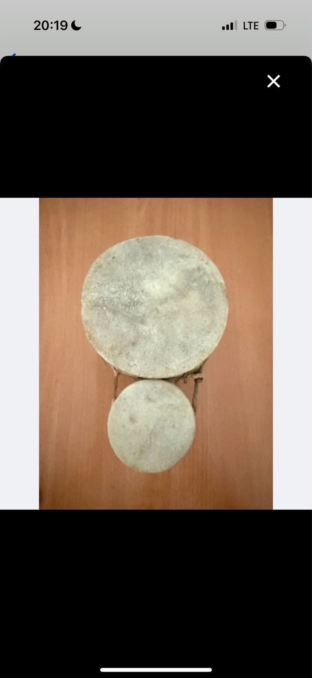 Tambor mexicano pintado a mano