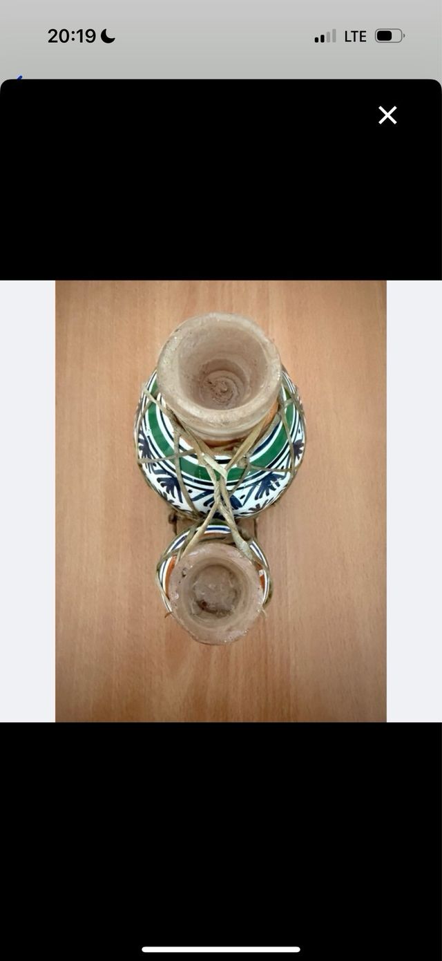 Tambor mexicano pintado a mano