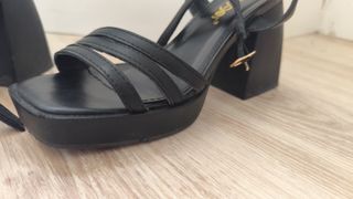 Sandalias tacón Blogger negras 37