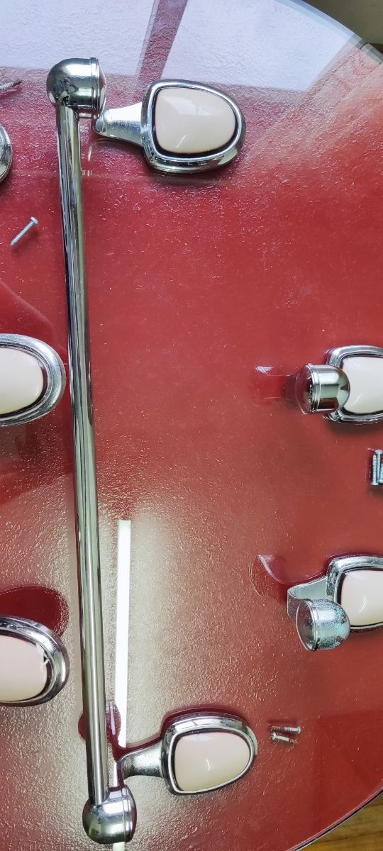 Juego completo apliques vaño vintage de porcelana