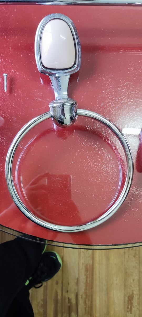 Juego completo apliques vaño vintage de porcelana