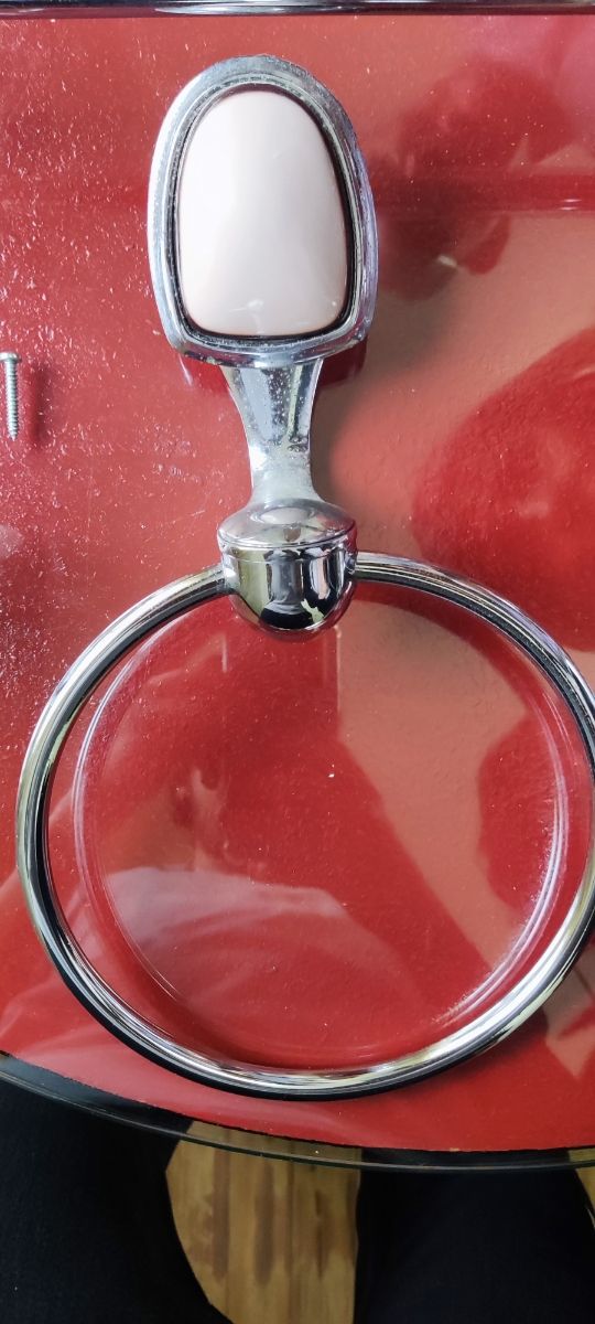 Juego completo apliques vaño vintage de porcelana