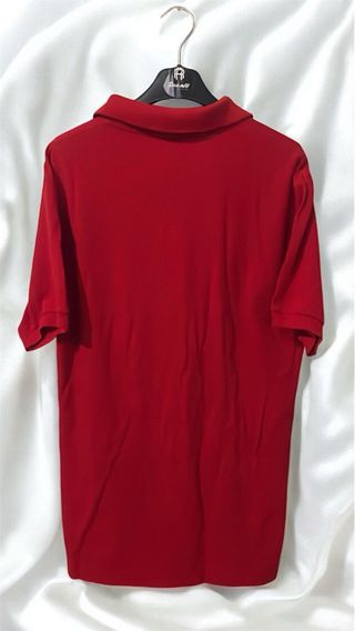 Polo Vintage Lacoste colore rosso, Taglia 4 (L)