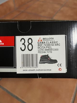 Botas Bellota seguridad - nº 38