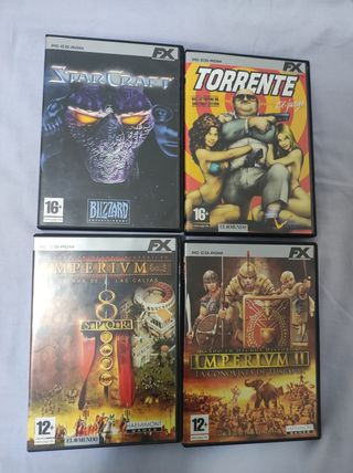 Pack Juegos PC: Starcraft, Torrente, Imperivm I &