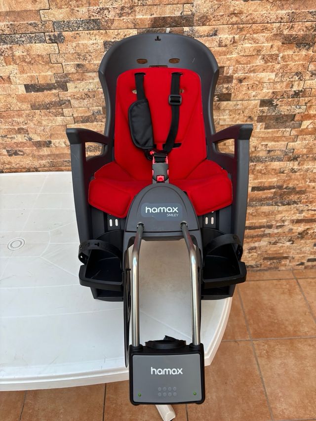 Silla bici Hamax Smiley roja