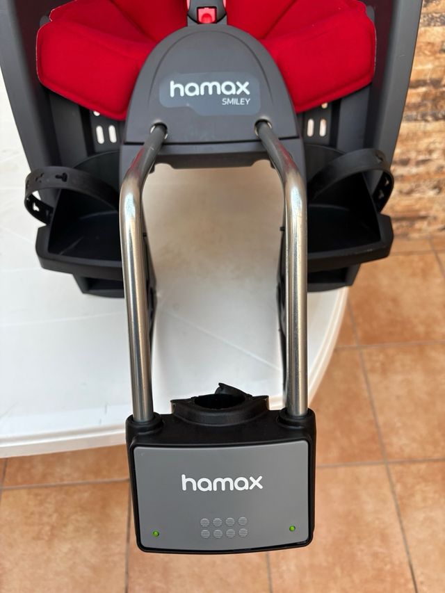 Silla bici Hamax Smiley roja