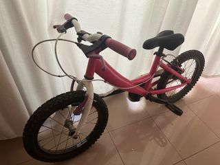 Bicicleta niña 16" rosa