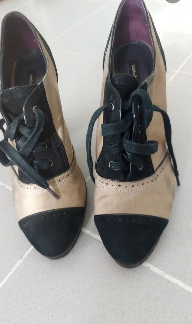 Botines BIMBA Y LOLA beige-negro