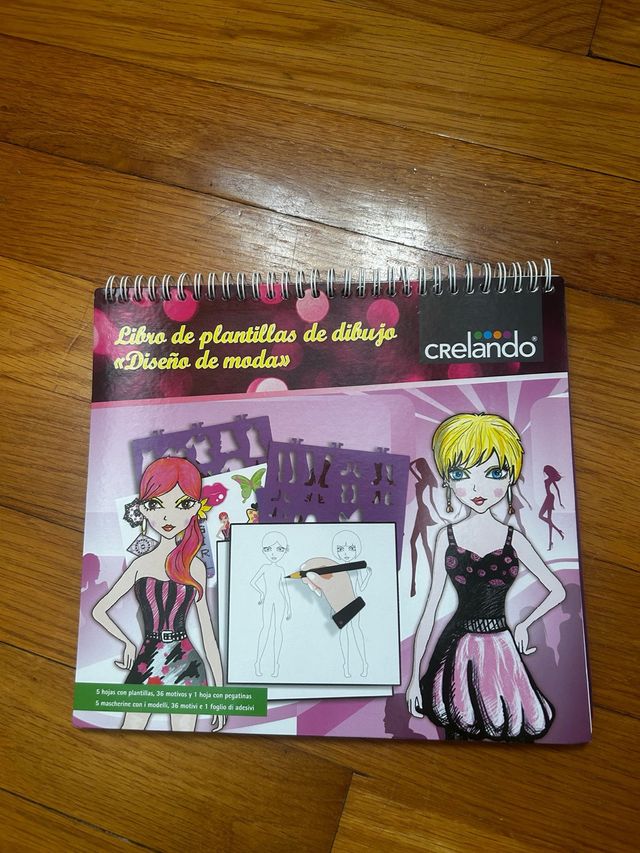 Libro de plantillas de dibujo: Diseño de moda