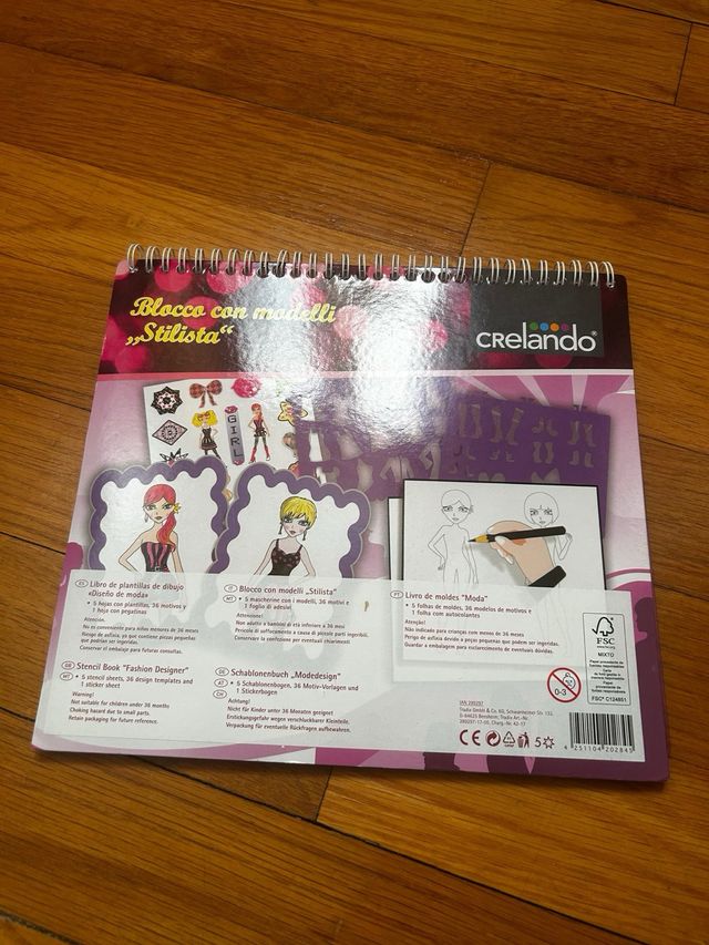 Libro de plantillas de dibujo: Diseño de moda