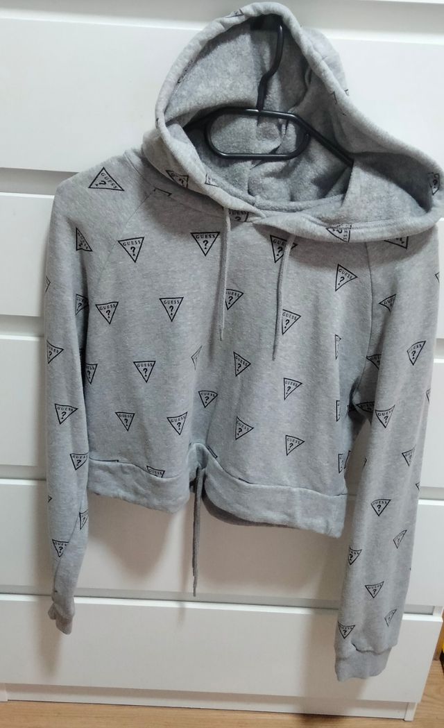 Sudadera gris Guess mujer