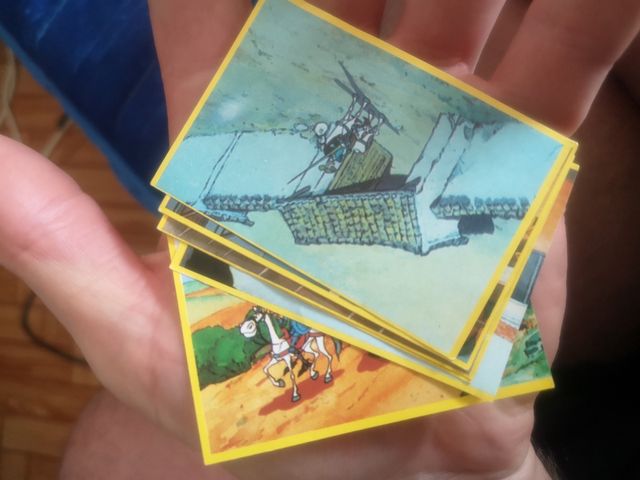 Cromos antiguos  don quijote de la marcha danone