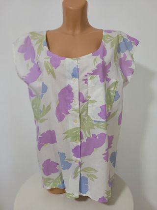 Blusa floral vintage