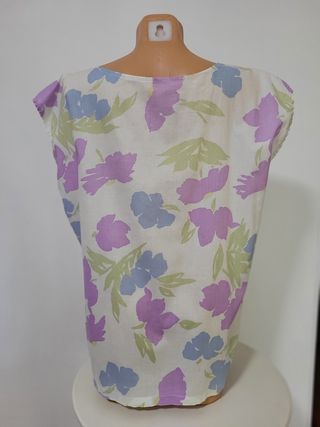 Blusa floral vintage