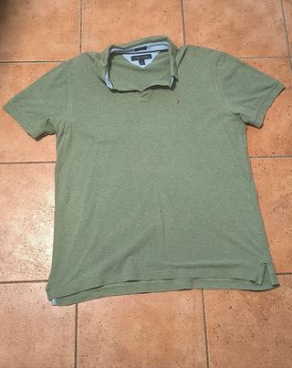 Polo Tommy Hilfiger verde oliva