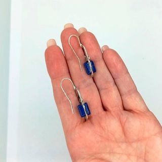 Pendientes Plata Azul - Joyas