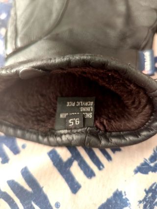 Guantes Sebago piel - Negro - Talla L