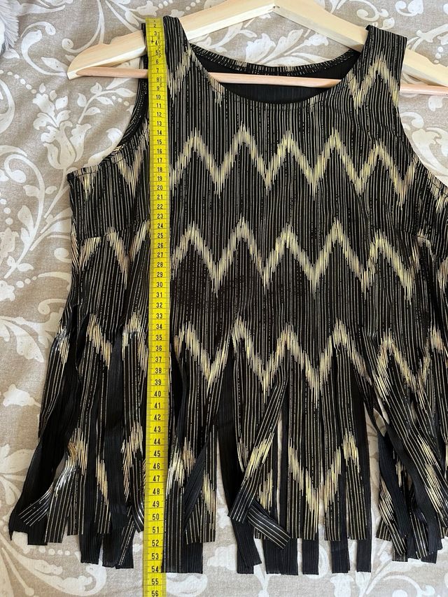 Vestido Charleston niña - Negro y dorado