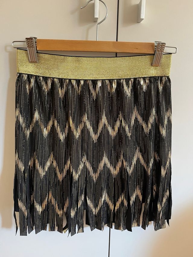 Vestido Charleston niña - Negro y dorado