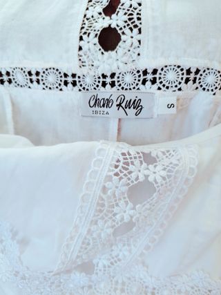 Vestido blanco Charo Ruiz - encaje