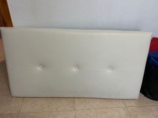 Cabecero cama blanco polipiel