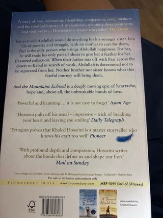 AND THE MOUNTAIN ECHOED (A FORMAT)