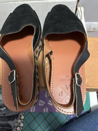 Sandalias Popa plataforma negras
