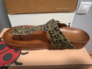 Sandalias piel estampadas leopardo