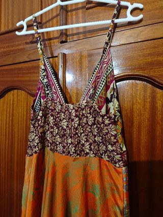Vestido largo multicolor