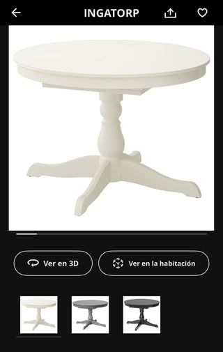 Cristal mesa INGATORP IKEA Ø