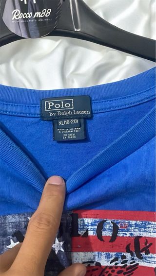 T-Shirt Polo Ralph Lauren blu,Taglia Xl(Calza L)