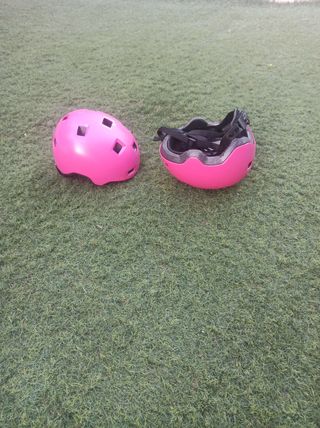 Casco bici rosa niña