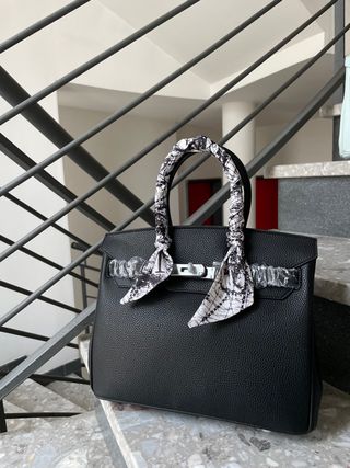 Borsa a mano nera 30cm