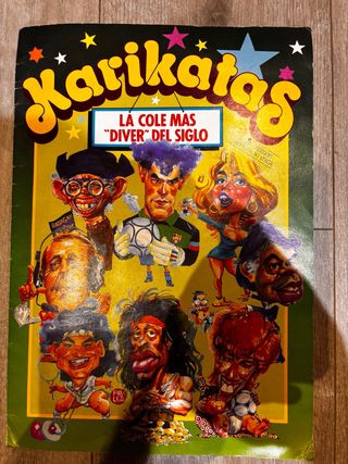 Álbum cromos “Karikatas” años 80 (incompleto)