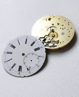 Maquinaria Reloj Art Nouveau Antigua