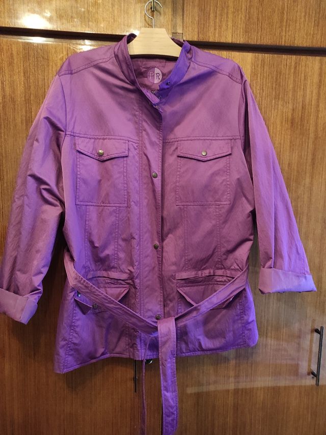 Parka mujer morada 6XL - 52