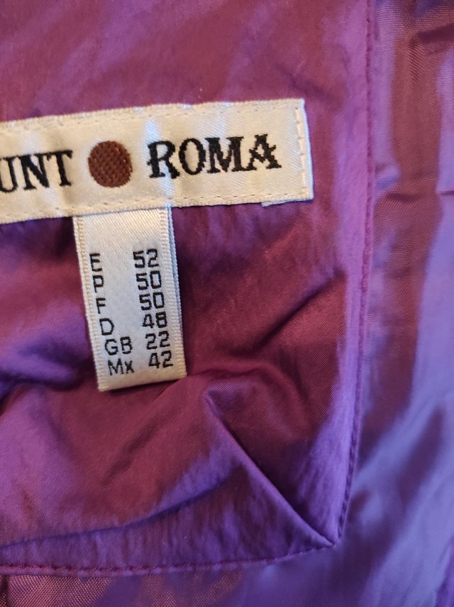 Parka mujer morada 6XL - 52