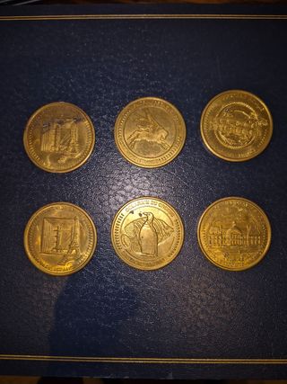 Medallas Francia: 6 piezas