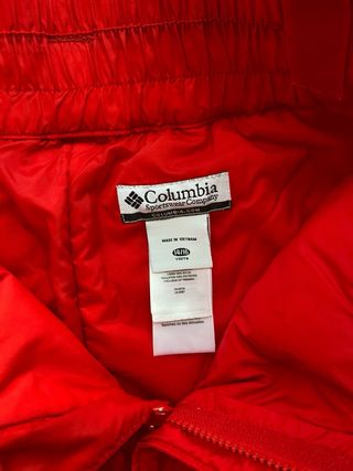 Pantalones esquí Columbia niño/-a 14-16 rojo