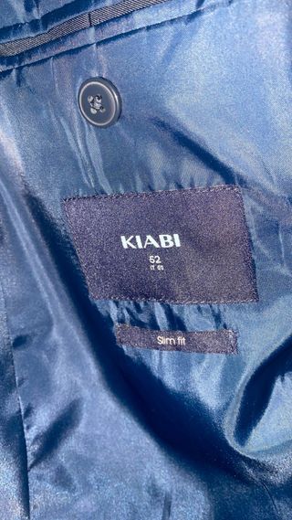 Traje azul hombre