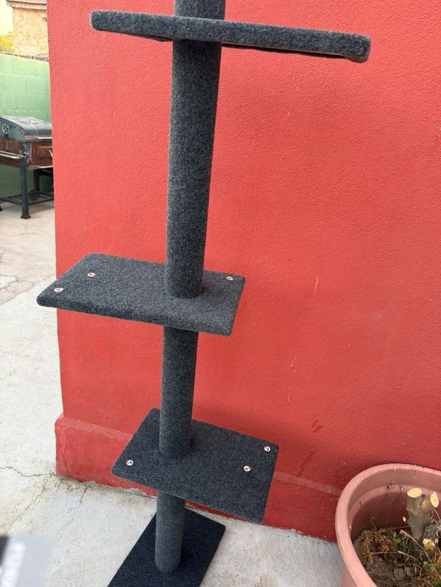 Rascador gato gris CatCraft 238-274cm Ajustable