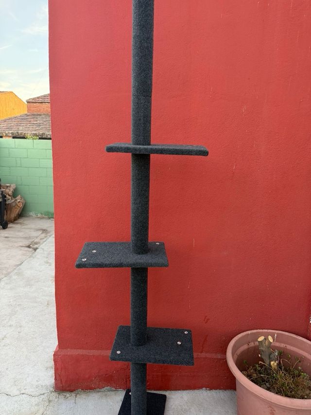 Rascador gato gris CatCraft 238-274cm Ajustable