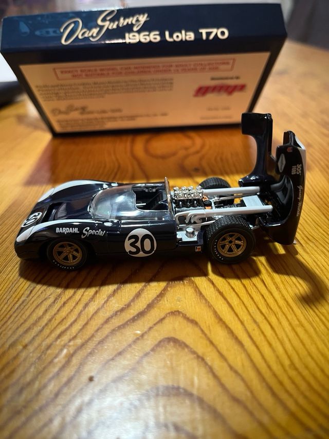GMP 1:43 Dan Gurney Lola T70 1966 coche a escala
